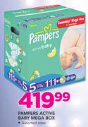 Pampers Active Baby Mega Box In Assorted Sizes