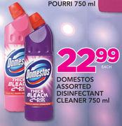 Domestos Assorted Disinfectant Cleaner-750ml Each