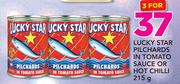Lucky Star Pilchards In Tomato Sauce Or Hot Chilli-3x215g