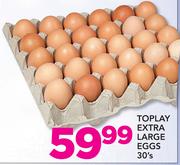 Toplay Extra Large Eggs-30's Tray