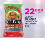OL'Roy All Adult Dog Food Assorted-8kg Each