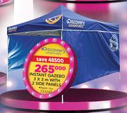 Discovery Adventures Instant Gazebo 3 x 3m With 2 Side Panels