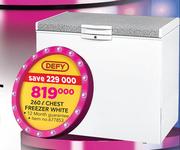 Defy 260ltr White Chest Freezer 