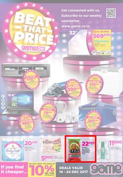 Game Tanzania : Beat that Price (14 Dec - 24 Dec 2017), page 1