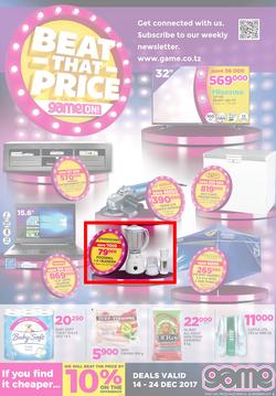 Game Tanzania : Beat that Price (14 Dec - 24 Dec 2017), page 1