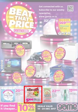 Game Tanzania : Beat that Price (14 Dec - 24 Dec 2017), page 1