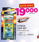Adventures Wheels 5 Pack Car Set-Per Pack