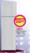 Defy 183ltr Top Metallic Freezer Double Door Fridge