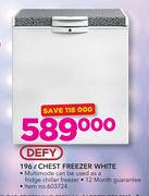Defy 196ltr White Chest Freezer