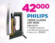 Philips 1000W Classic Dry Iron HD1172 27