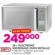 Defy 28ltr Electronic Metallic Microwave Oven 