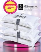 Sheraton Textiles 2 Pack Hollowfiber Pillows-For 2