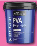 Homestead 20ltr Fast Hide Matt White PVA