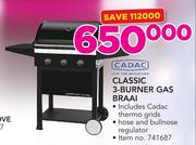 Cadac Classic 3-Burner Gas Braai