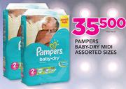 Pampers Baby Dry Midi Assorted Sizes-Per Pack