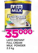 Lato Instant Full Cream Milk Powder-2.5kg