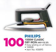 Philips 1000W Classic Dry Iron HD1172 27