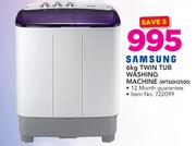 Samsung 6Kg Twin Tub Washing Machine WT60H2500