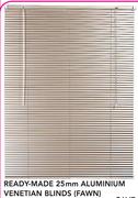 Decorland Ready-Made 25mm Aluminium Venetian Blinds (Fawn)-1200X1600mm