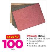 Parade Rugs 133x183cm-Each