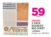 Arams 3 Piece Doubled Bed Sheet HPB009