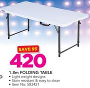 1.8m Folding Table