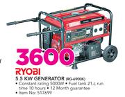 Ryobi 5.5KW Generator RG-6900K