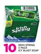 Irish Spring 3 Pack Icy Blast Soap