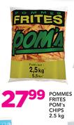 Pommes Frites Pom's Chips-2.5Kg