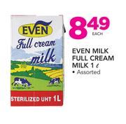 Even Milk Full Cream Milk Assorted-1Ltr