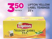 Lipton Yellow Label Teabags-25's Per Pack