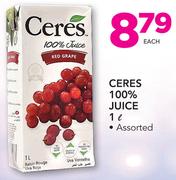Ceres 100% juice Assorted-1Ltr