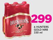 6 Hunters Gold NRB 330ml