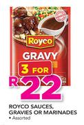 Royco Sauces, Gravies Or Marinades-For 3