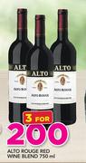 Alto Rough Red Wine Blend-3x750ml