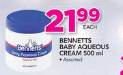 Bennetts baby Aqueous Cream-500ml Each