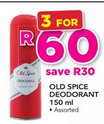 Old Spice Deodorant-3 x 150ml