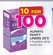 Always Panty Liners-10 x 20's