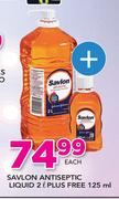 Savlon Antiseptic Liquid-2Ltr Plus Savlon Antiseptic Liquid-125ml 