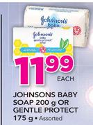 Johnsons Baby Soap-200G Or Gentle Protect-175g Each