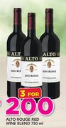 Alto Rouge Red Wine Blend-3x750ml