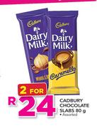 Cadbury Chocolate Slabs-2x80g