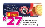Bakers Blue Label Marie Biscuits-3x200g
