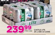 Castle Lite Cans-24x500ml Per Case