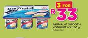 Parmalat Smooth Yoghurt 6x100g-For 3