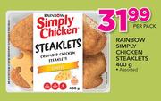 Rainbow Simply Chicken Steaklets-400g