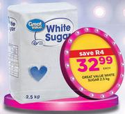 Great Value White Sugar-2.5Kg