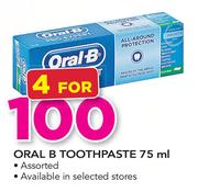 Oral B Toothpaste-4x75ml