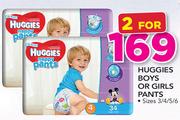 Huggies Boys Or Girls Pants(Size 3/4/5/6)-For 2