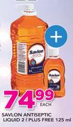 Savlon Antiseptic Liquid 2Ltr Plus Free 125ml